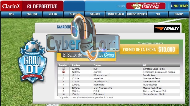 TORNEO GRAN DT CYBERLORD Dt10