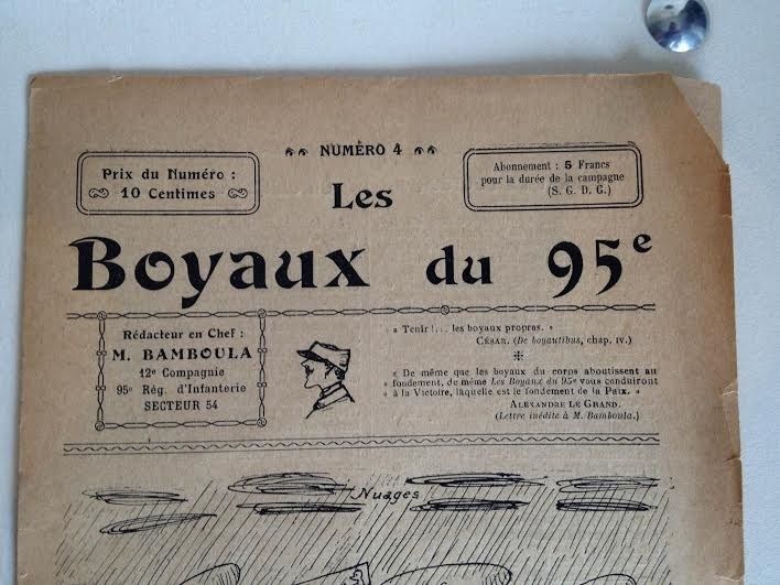 (H) Journal de tranchée "Les Boyaux du 95" numero 4 (vendu) 95dde10