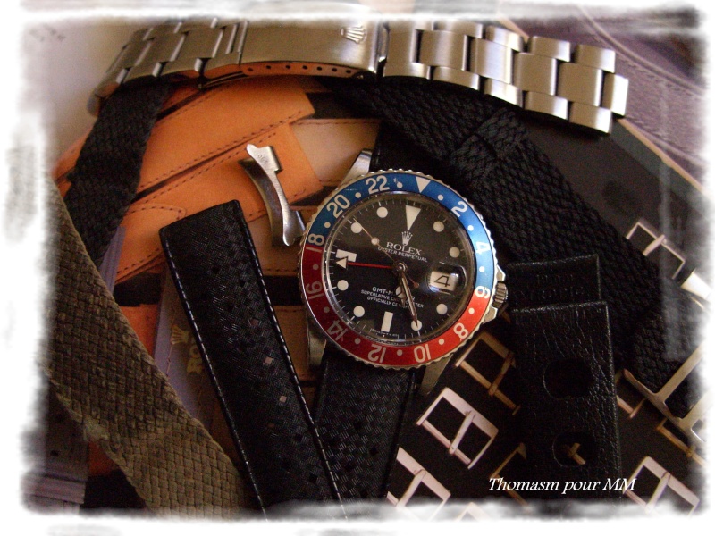 Une séance essai de straps sur Rolex GMT 1675 Ss857116