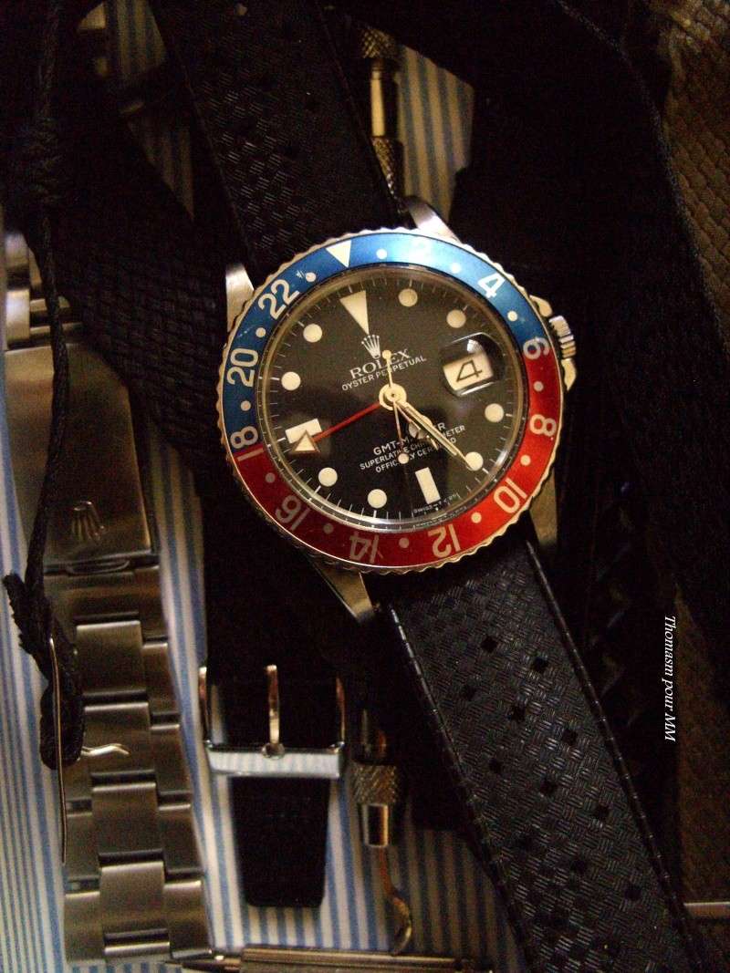 Une séance essai de straps sur Rolex GMT 1675 Ss857117