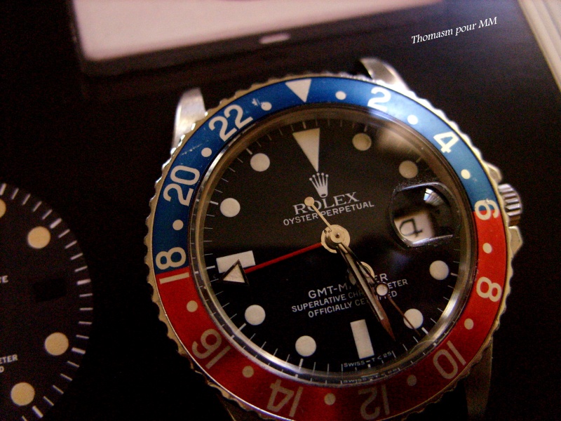 Une séance essai de straps sur Rolex GMT 1675 Ss857120