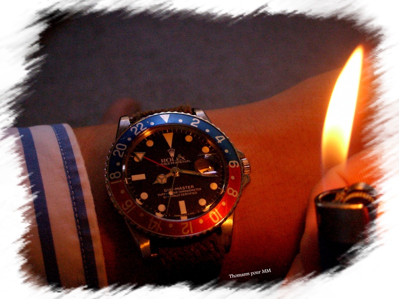 Une séance essai de straps sur Rolex GMT 1675 Ss857122