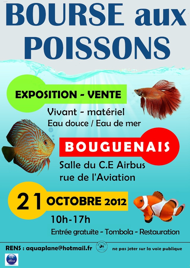 Dim. 21 oct 2012 - bourse Aquario - Nantes(44) Affich11