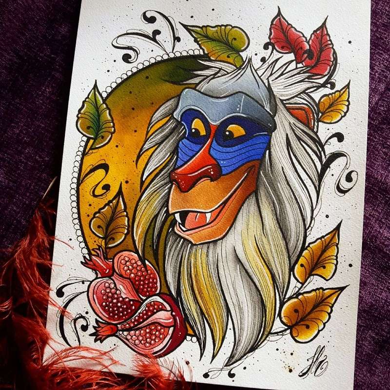 Travail d'une future artiste tatoueuse . Beaucoup de sujets Disney . 14087210