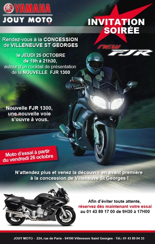 Soirée cocktail de lancement de la nouvelle FJR 1300! 20121010