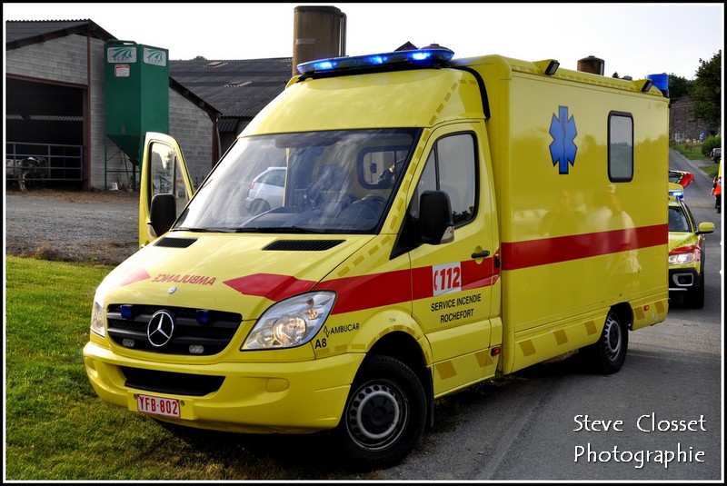 belgique , sri marche en famenne , un frontal fait 5 blessés  21 aout 2012 Dsc_0411