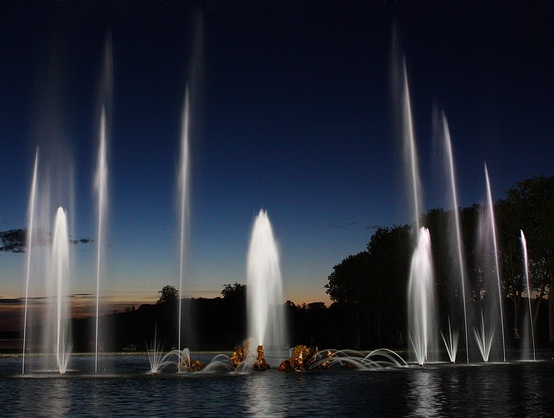 Grandes eaux nocturnes au bassin d'Apollon Apollo11