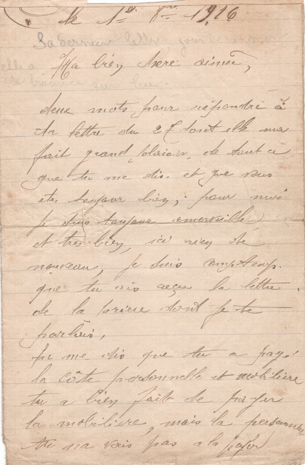 1916 verdun lettre allemande du 21 10 1916