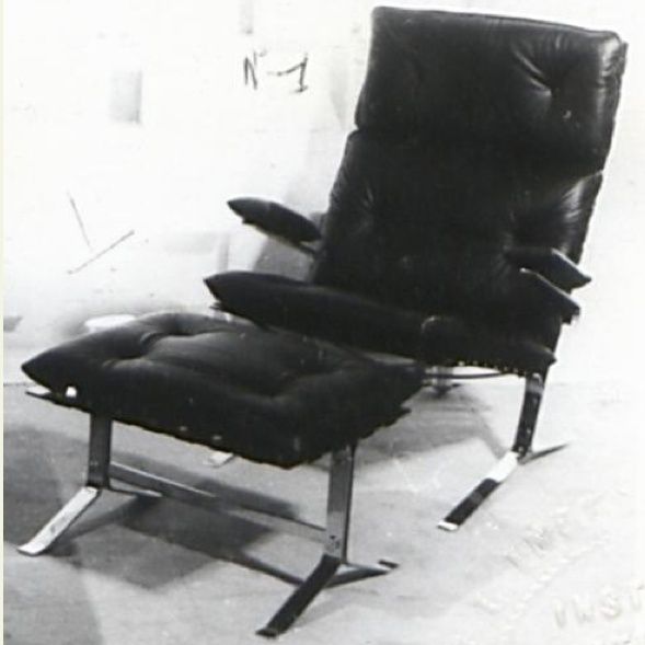 fauteuil otoman cuir 1960 à identifier... Captur20