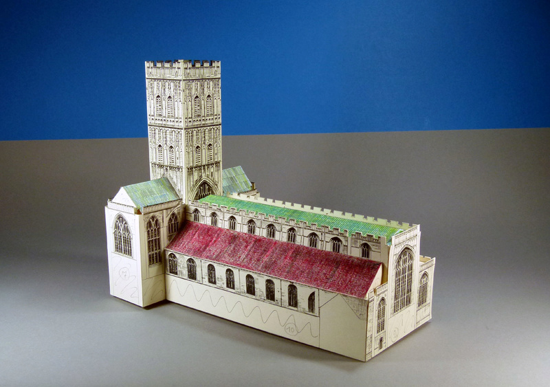 Fertig - Gloucester Cathedral 1:240 von Rupert Cordeux gebaut von Adolf Pirling Bau-0220