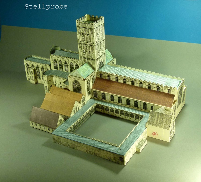 Fertig - Gloucester Cathedral 1:240 von Rupert Cordeux gebaut von Adolf Pirling Bau-0815