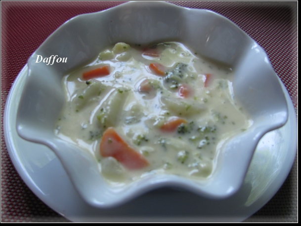 Chowder de chou-fleur, brocoli et cheddar Chowde10