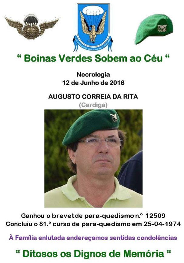 Faleceu o veterano Augusto Correia da Rita, PQ do BCP32 - 12Jun2016 12jun210