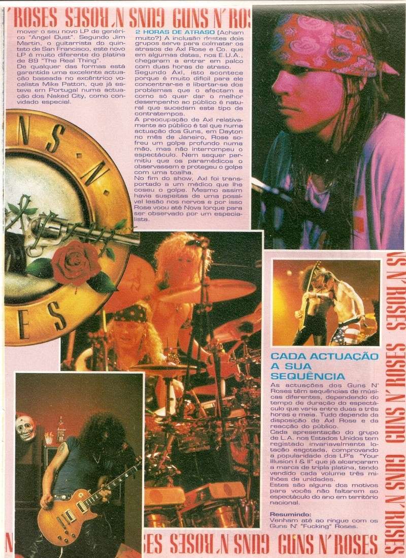 Guns N' Rosess em Alvalade 1992 Digita11