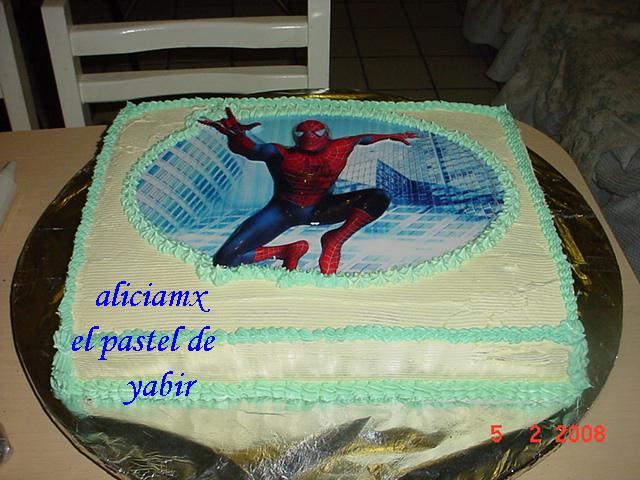 pastel hombre araña Dsc00011