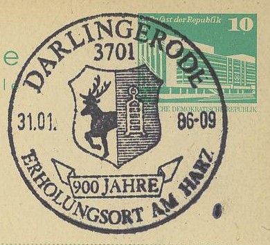 Orts- und Stadtjubiläen  -  Sonderstempel der DDR 1510