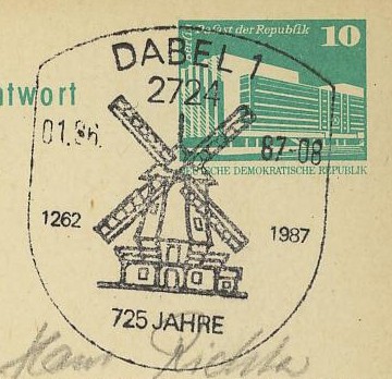Orts- und Stadtjubiläen  -  Sonderstempel der DDR 1710
