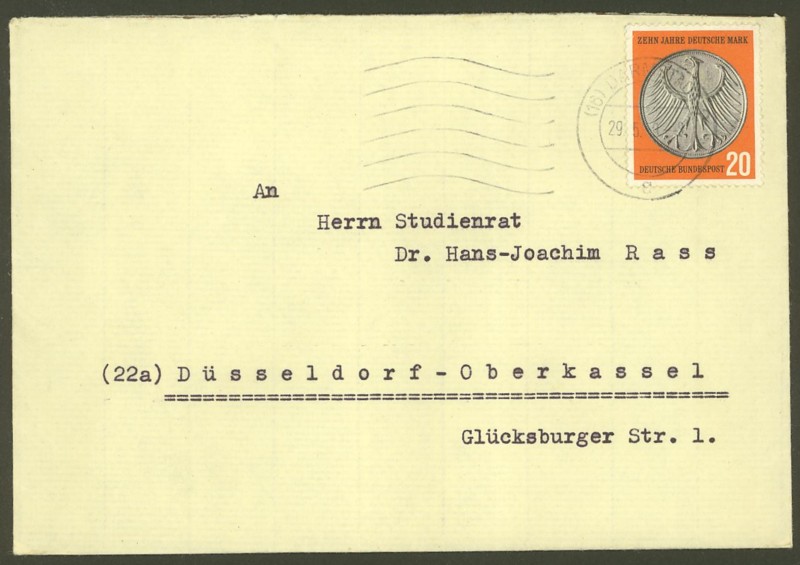 Bundesrepublik Deutschland - Einzel- und Mehrfachfrankaturen 29110