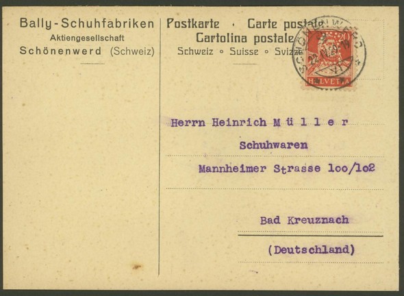 schweiz - Perfins  (Firmenlochungen) Perfin12