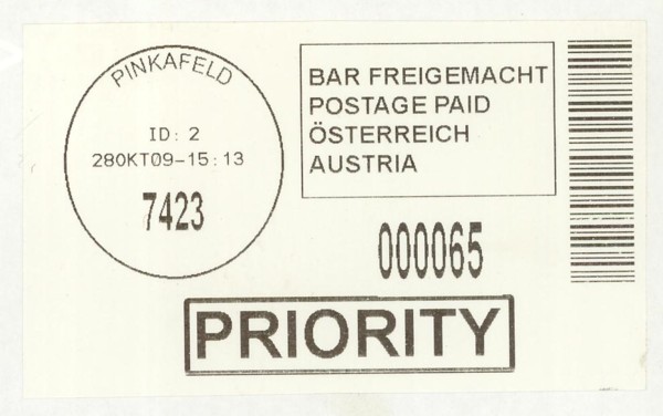 Österreich - Riposte-OPAL: Bar-Codes in Österreich Pinkaf11