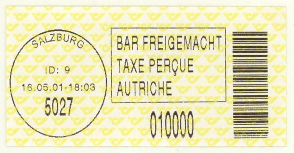 Riposte-OPAL: Bar-Codes in Österreich Salzbu10