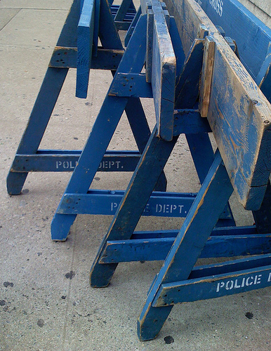 Baricade de police New York 15899010