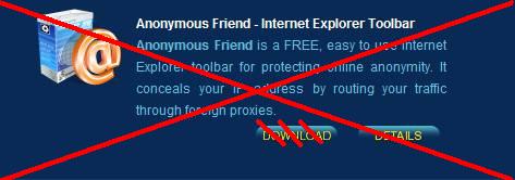 Information sur le logiciel Anonymous Friend de AllAnonymity Captur42