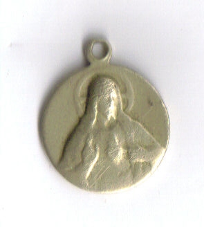 Médaille Vierge à l'enfant & Christ - début XXème Religi11