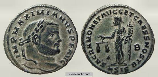 Follis de Galerio, SAC MON VRB AVGG ET CAESS NN Maximi10