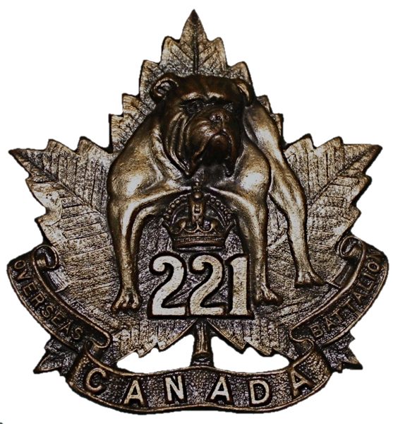 Canada Collar badge 221 eme Bataillon Cef_e210