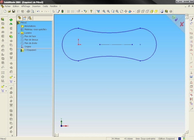 Cours Accélérés SW: Comment dessiner Une esquisse(Suite) Sw610