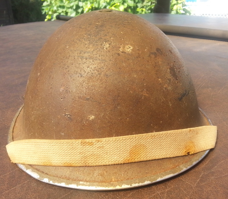 "Helmet, Steel, Mark III".  D-Day helmet 2016-016