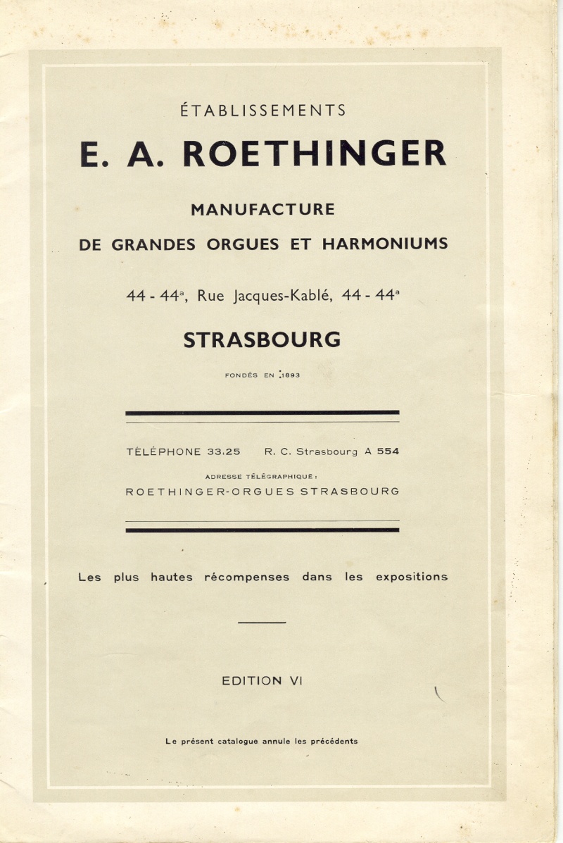 Catalogue Roethinger Numari56