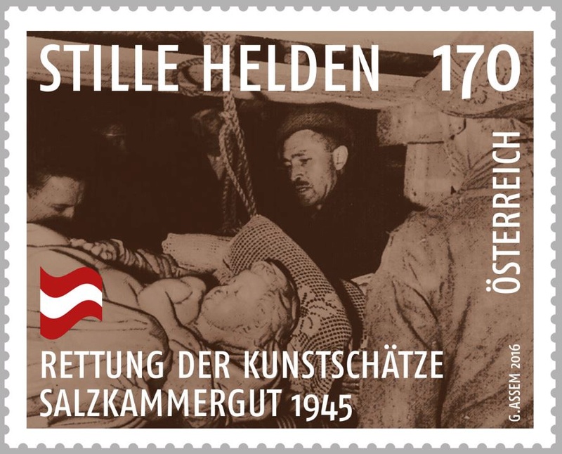 1945 - Sondermarke „Stille Helden - Rettung der Kunstschätze, Salzkammergut 1945“ Helden10