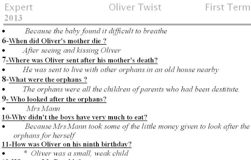 مذكرة Oliver Twist كاملة وشاملة للصف الاول الثانوى Uouo_110