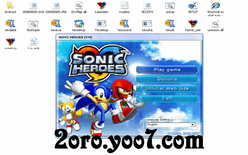 حصريآ مع أجمل الالعاب الشيقة جدآ والاكثر مرحآ مع لعببة(Sonic Heroes)العبة كاملة بحجم خرافى 220 ميجا فقط بدلآمن1.5 جيجا على أكثر من سيرفر 1410
