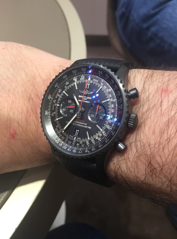 Cette Breitling Navitimer 46 Blacksteel me plait beaucoup  Img_0610