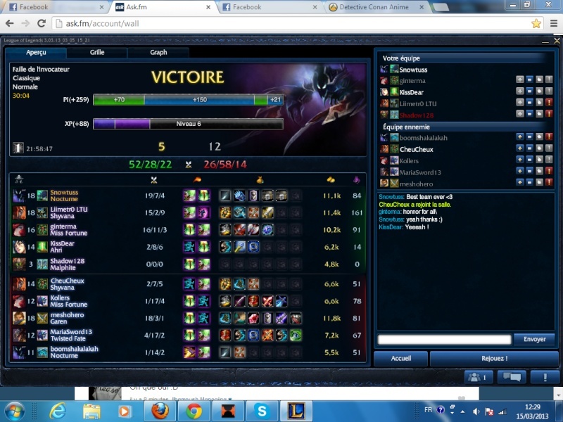 Vos scores les plus INSANE Lols10