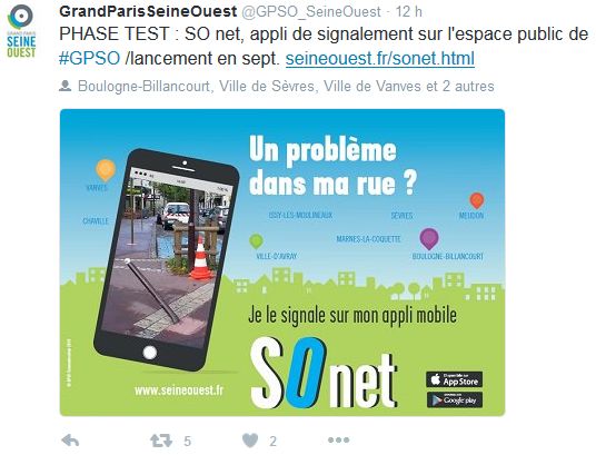 Signalement des problèmes dans le quartier - Application So Net Clipb146