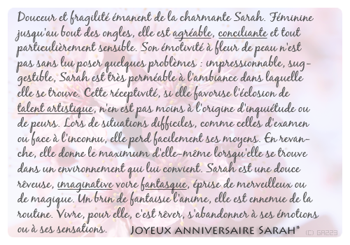 Bon anniversaire Sarah. Ga10