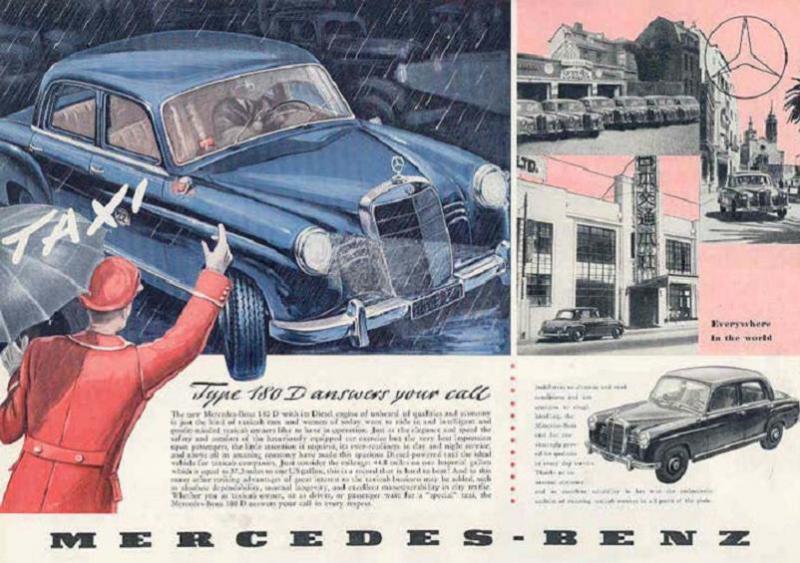 Catalogue de 1954 sur la Mercedes 220 "Ponton" W180 180dta10
