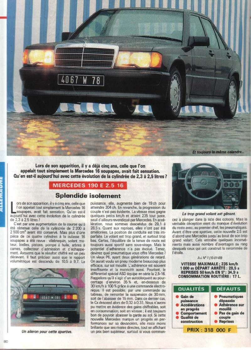[Historique] La Mercedes 190E 2.5-16 (W201) 1988-1993  190n7b10
