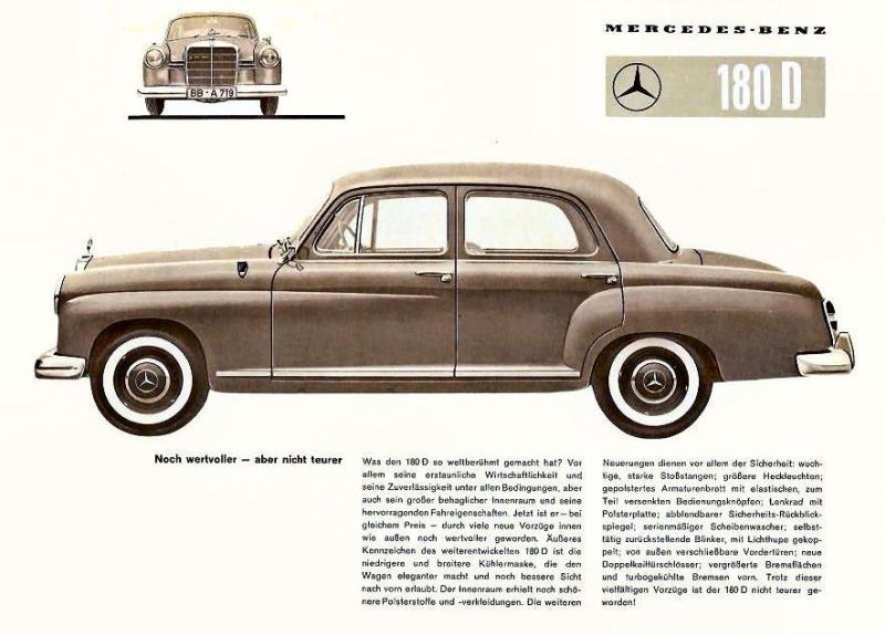 Catalogue de 1954 sur la Mercedes 220 "Ponton" W180 222010