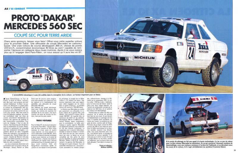 [Photos] Des W126 spéciales.... - Page 3 Dakar111