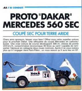 [Photos] Des W126 spéciales.... - Page 3 Dakar113