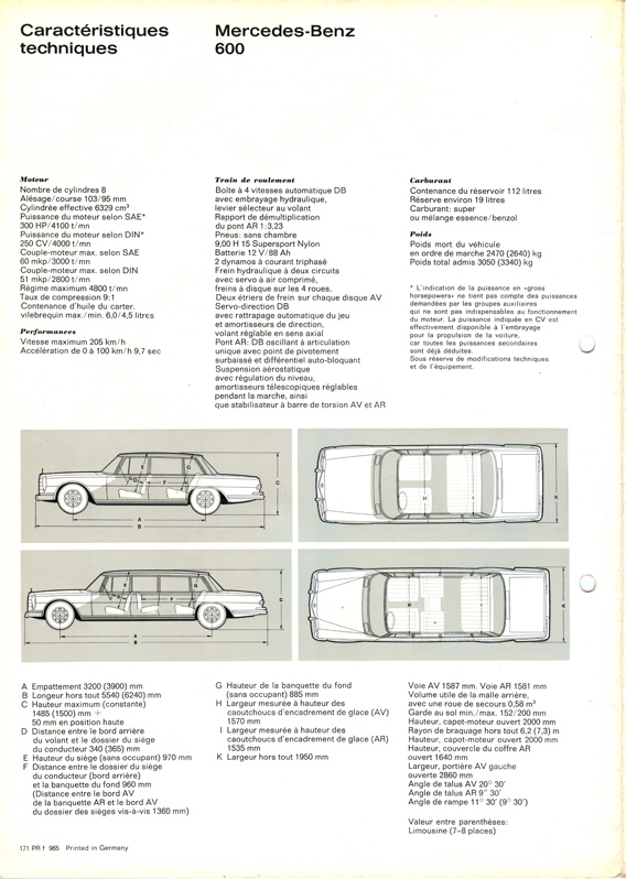 [Historique] La Mercedes 600 (W100 1963-1981) - Page 2 Merce251