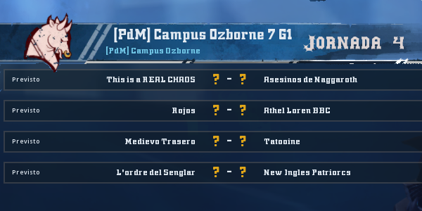 Campus Ozborne 7 - Jornada 4 del 11 al 17 de Julio Jornad17