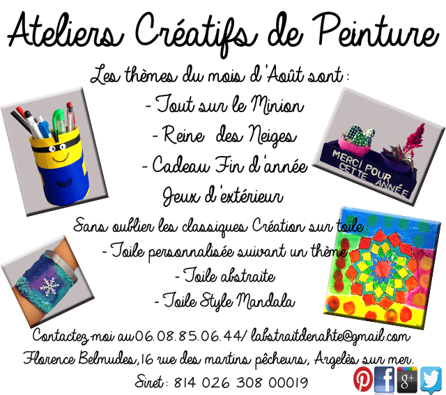 Ateliers créatifs de peinture pour enfants/ado Pyrénées Orientales  Thyme_10