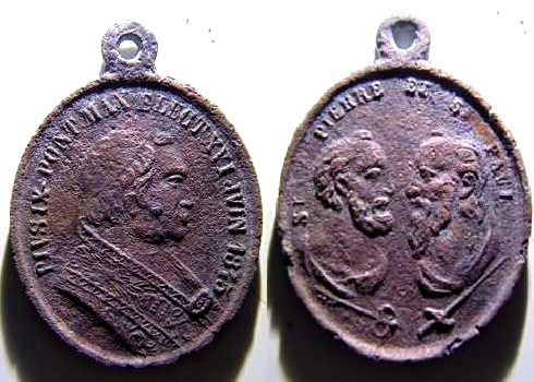 Médaille PIE IX - avec sans doute une erreur de date "1845" 12819210