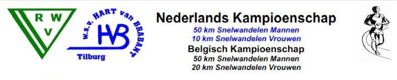 6h, 50km, 20km, 10km: Championnats NL+B, Tilburg: 2/10/2016 Tilbur10